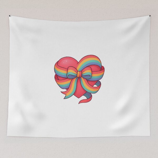 Item preview, Pride Heart Wrapped in Rainbow Bow Ribbon designed and sold by xMErCUrY03x.