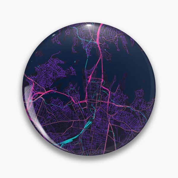 Artikelvorschau, Neon-Karte von Sydney, Australien entworfen und verkauft von Enea Kelo.