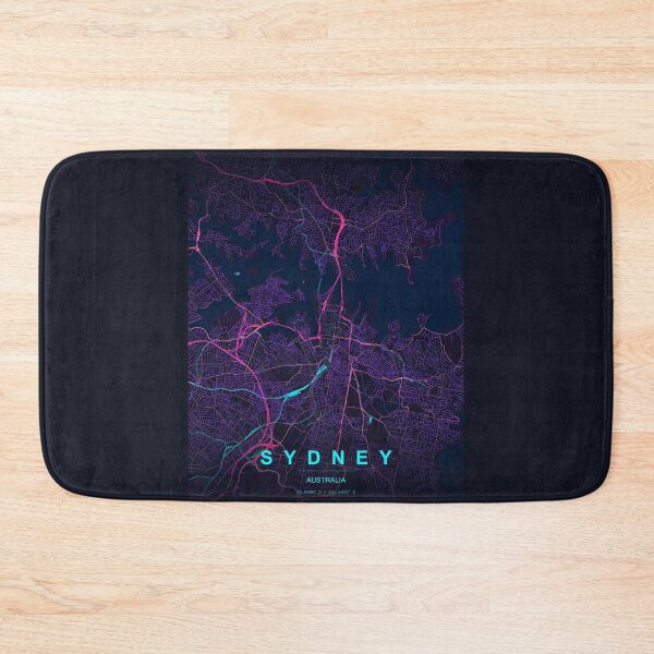 Item preview, Neon Style Map of Sydney, Australia designed and sold by Enea Kelo.