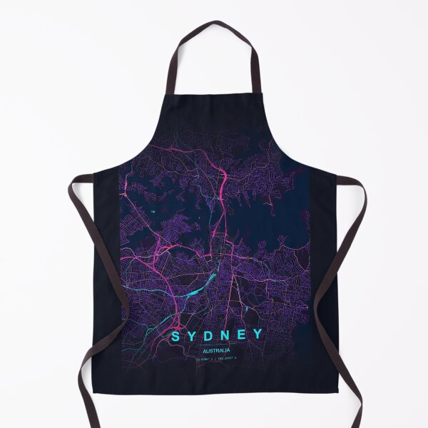 Item preview, Neon Style Map of Sydney, Australia designed and sold by Enea Kelo.