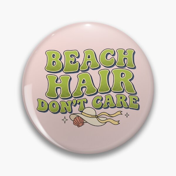 Item preview, Beach Hair Don't Care Retro Groovy Beach Girlie Summer Vacation Coastal Tee designed and sold by BVDigitalArt.
