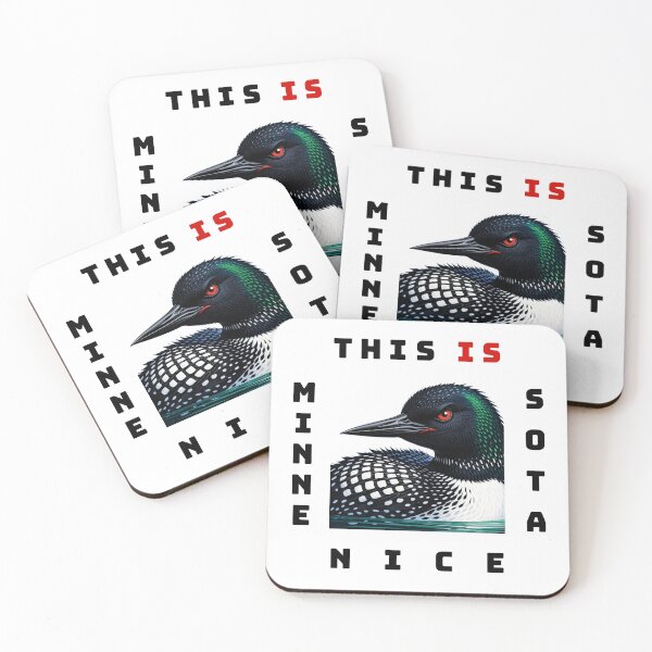Item preview, Minnesota Nice Loon designed and sold by Threshing Pigeon.