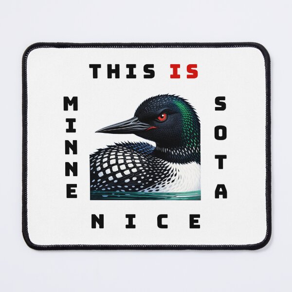 Item preview, Minnesota Nice Loon designed and sold by Threshing Pigeon.