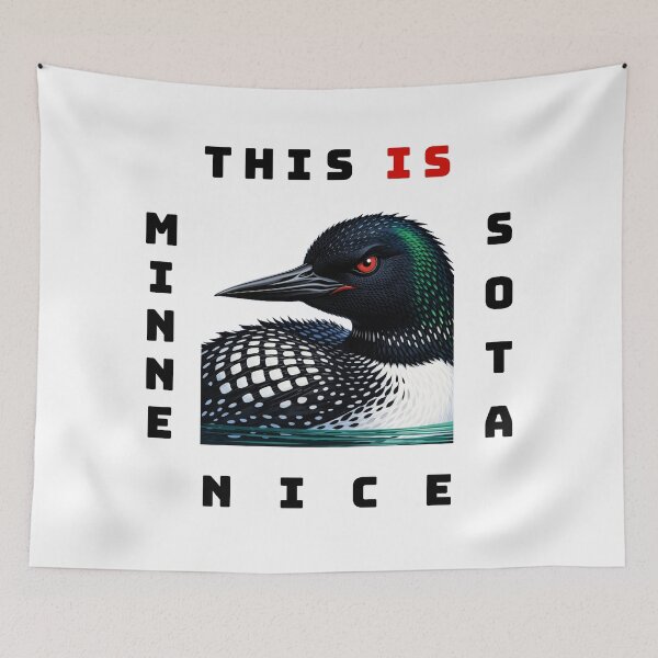 Item preview, Minnesota Nice Loon designed and sold by Threshing Pigeon.