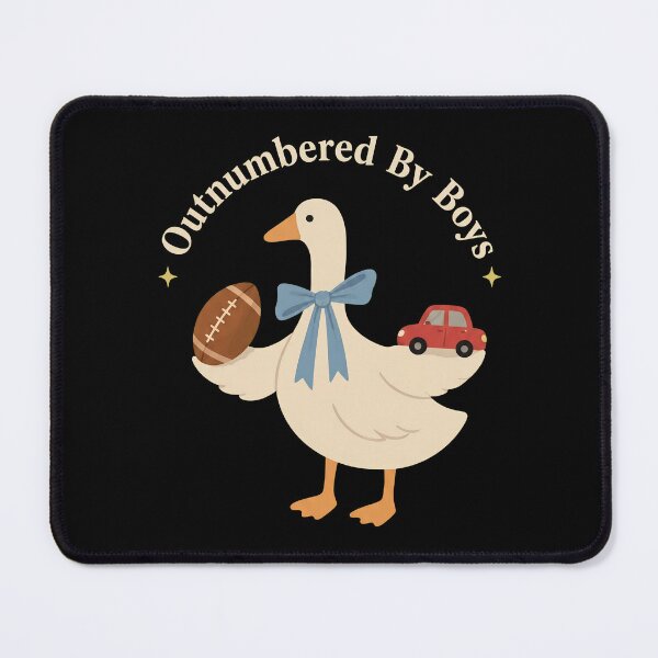 Item preview, Outnumbered By Boys Goose Football Car Mom designed and sold by OlyvieArt.