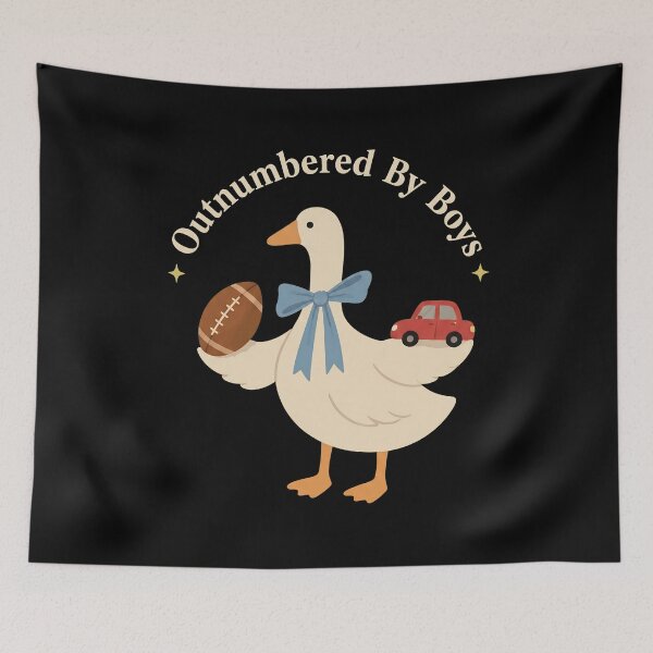 Item preview, Outnumbered By Boys Goose Football Car Mom designed and sold by OlyvieArt.