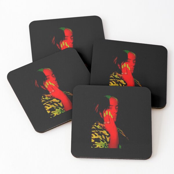 Item preview,  Official Billie Eilish Red Photo Neon Black  designed and sold by BubbleTheam.