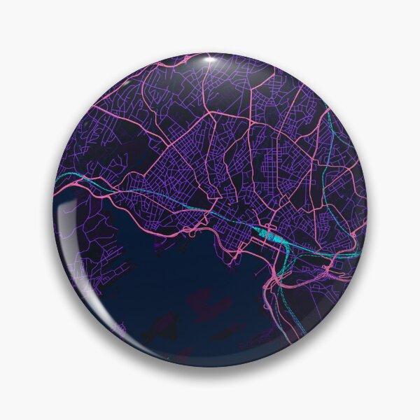Item preview, Neon Style Map of Oslo, Norway designed and sold by Enea Kelo.