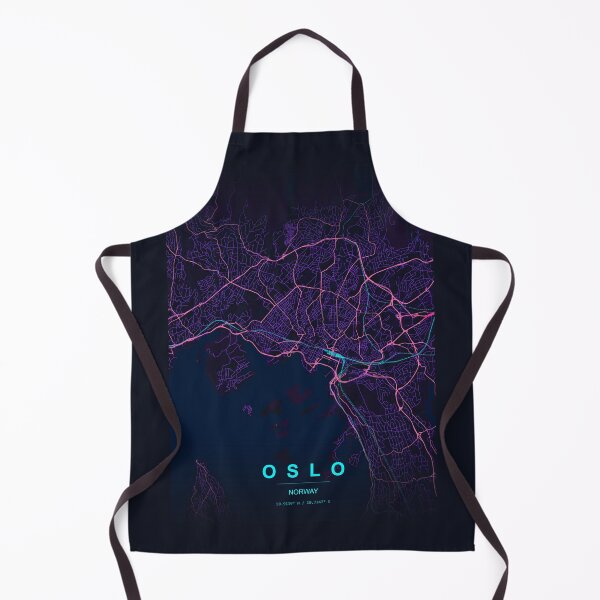 Item preview, Neon Style Map of Oslo, Norway designed and sold by Enea Kelo.
