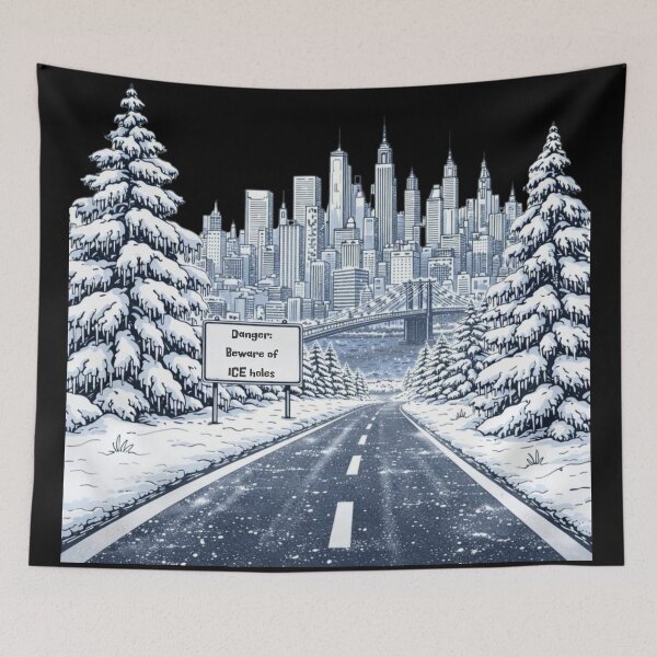Item preview, City: Beware of ICE Holes designed and sold by Threshing Pigeon.