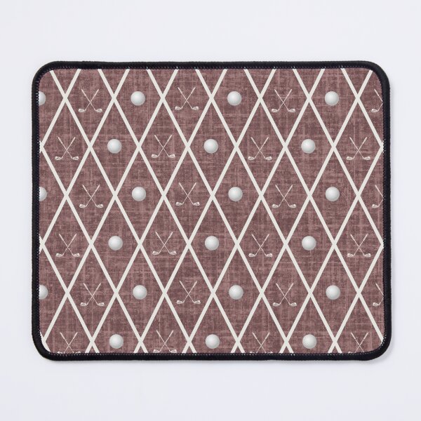 Item preview, Golf Balls & Clubs Argyle on Gray Red designed and sold by KSimpson838.