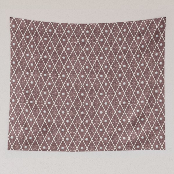 Item preview, Golf Balls & Clubs Argyle on Gray Red designed and sold by KSimpson838.