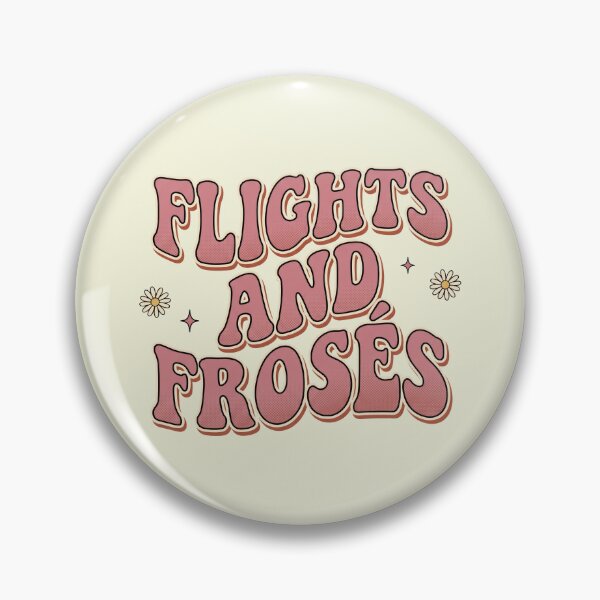 Item preview, Flights and Frosés Retro Groovy Girls Trip Bachelorette Wine Lover Tee designed and sold by BVDigitalArt.
