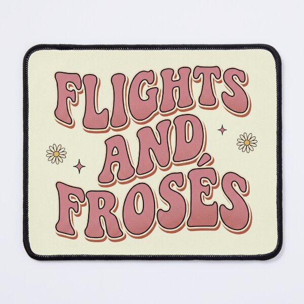Item preview, Flights and Frosés Retro Groovy Girls Trip Bachelorette Wine Lover Tee designed and sold by BVDigitalArt.