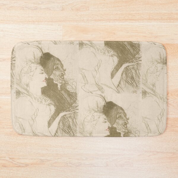 Item preview, Carnival by Henri de Toulouse-Lautrec | Post-Impressionist Cabaret Portrait Art Print designed and sold by artofuniverse.