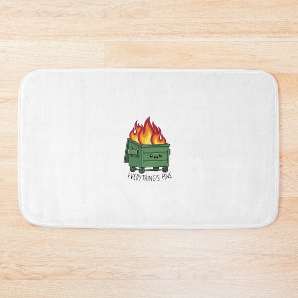 Item preview, Kawaii Dumpster Fire Everything Is Fine Art designed and sold by ogduckboy.