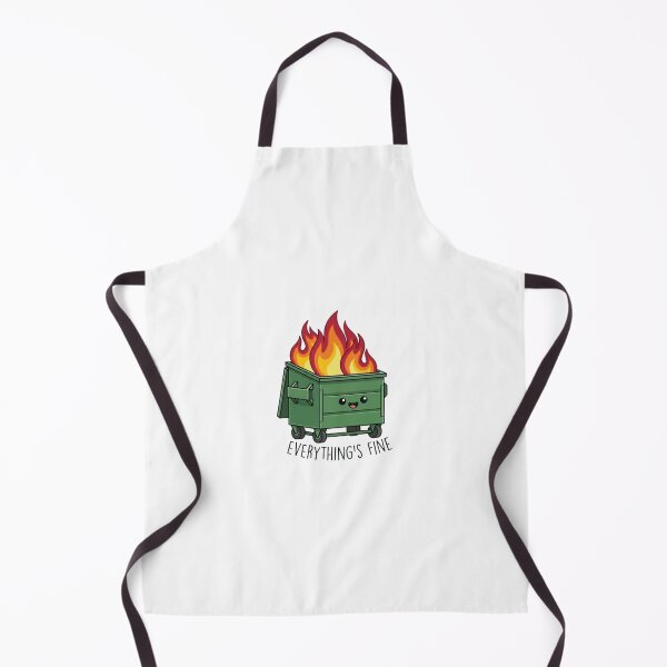 Item preview, Kawaii Dumpster Fire Everything Is Fine Art designed and sold by ogduckboy.