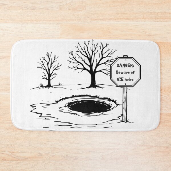 Item preview, Pond: Beware of ICE holes designed and sold by Threshing Pigeon.