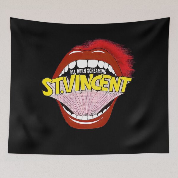 Item preview, St. Vincent All Born Screaming Mouth designed and sold by Expocreater.