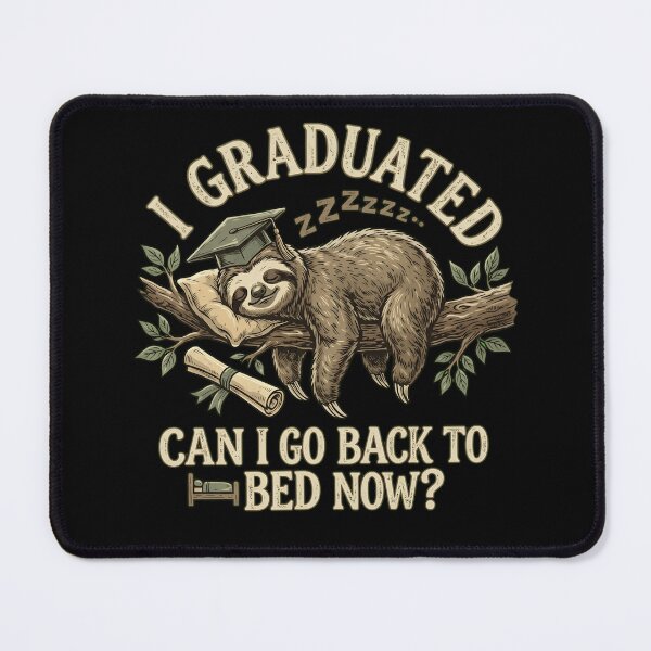 Item preview, Funny Sloth Graduation - I Graduated Can I Go Back To Bed Now? designed and sold by haitrieuic96.