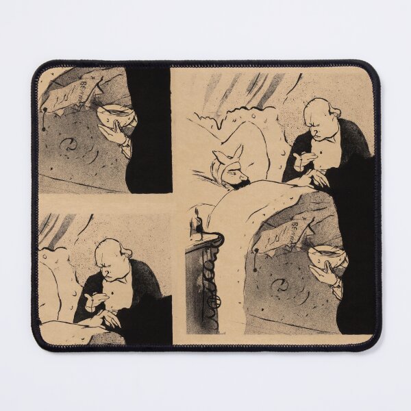 Item preview, Carnot Is Sick from Les Vieilles Histoires by Henri de Toulouse-Lautrec | Vintage French Lithograph Poster Print designed and sold by artofuniverse.