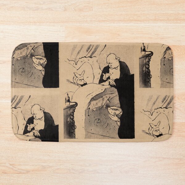 Item preview, Carnot Is Sick from Les Vieilles Histoires by Henri de Toulouse-Lautrec | Vintage French Lithograph Poster Print designed and sold by artofuniverse.