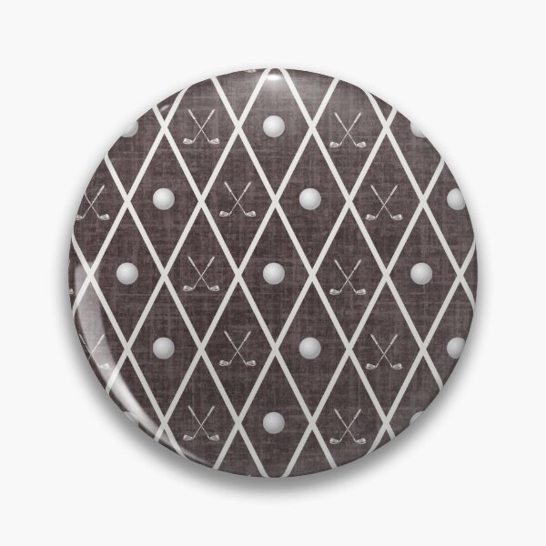 Item preview, Golf Balls & Clubs Argyle on Dark Gray Brown designed and sold by KSimpson838.