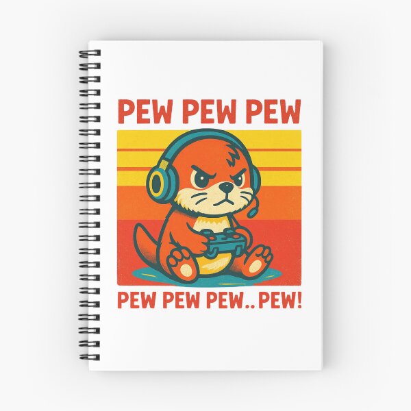 Item preview, Retro Gamer Otter Illustration designed and sold by Colorful-Garden.