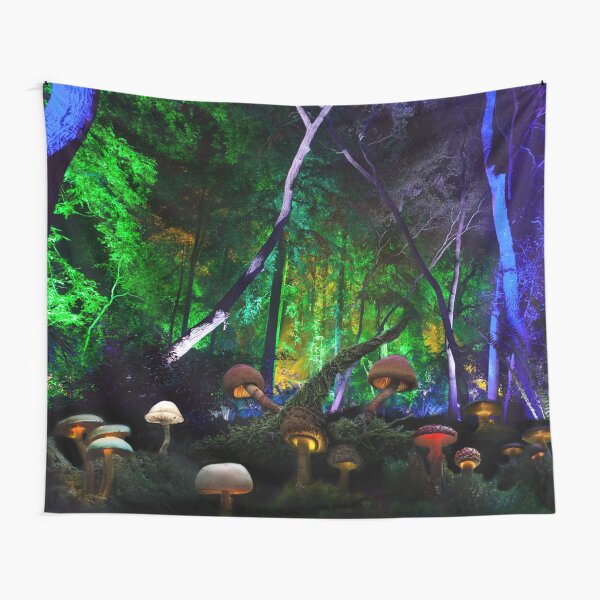 Mushroom forest online tapestry