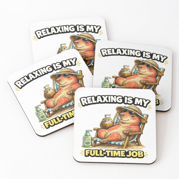 Item preview, Funny Capybara Vacation Beach Chill Gift designed and sold by Gentlestate.