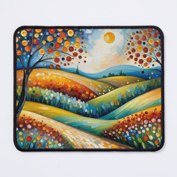 Item preview, Colorful Path Through the Hills designed and sold by Undersea Ai Art.