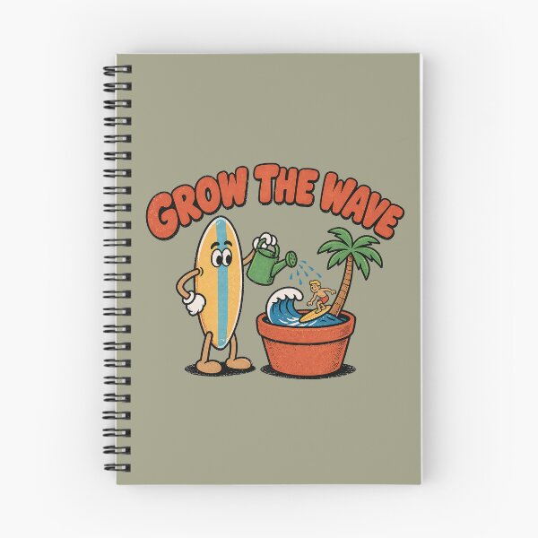 Item preview, GROW THE WAVE – Old School Surf Art designed and sold by mikawaya studio.