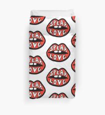 Speak Love Duvet Cover