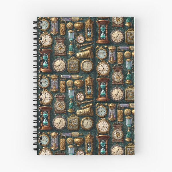 Item preview, Vintage Clocks and Hourglasses Antique Time Collage designed and sold by onubi.