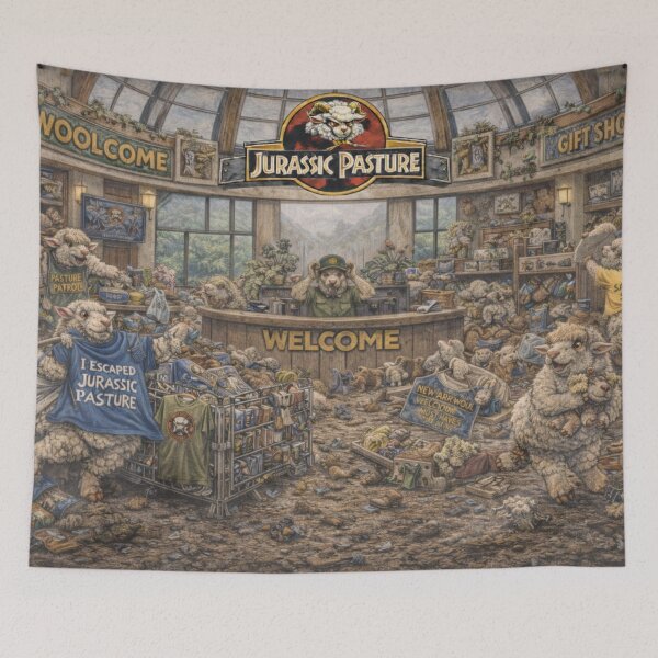 Item preview, Visitor Center - Jurassic Pasture Gift Shop Mayhem designed and sold by Thpoar.