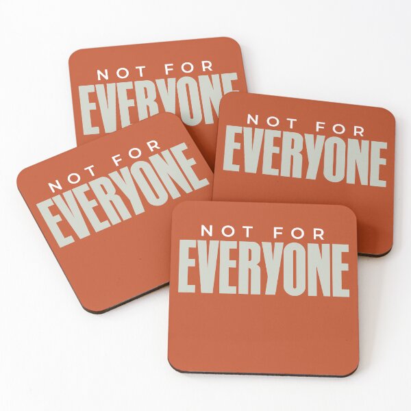 Item preview, Not For Everyone Bold Statement Streetwear T-Shirt designed and sold by DESIGN BUREAU .
