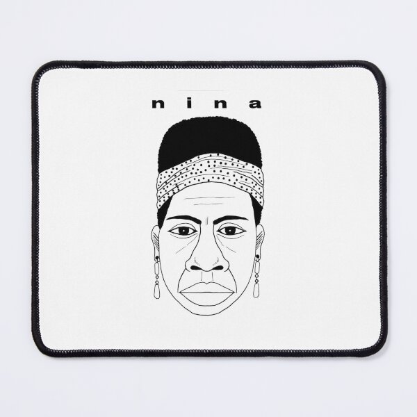 Item preview, Black and white drawn portrait of Nina (head only) designed and sold by Eric Sintès.