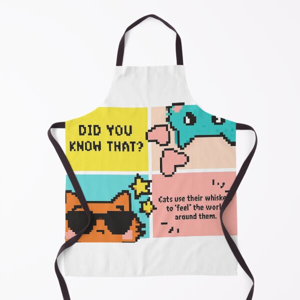 Item preview, Retro Pixel Cat Fun Fact - Whiskers & Wonders designed and sold by RairyuuBell.