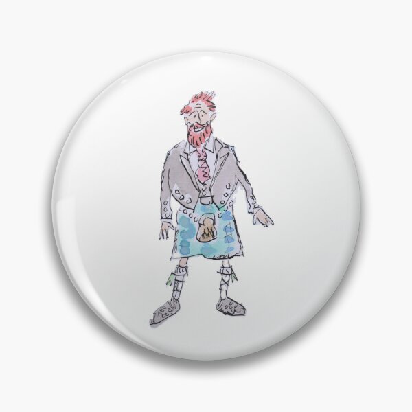 Item preview, Scottish man in a kilt designed and sold by Inky Fingers Illustrations.