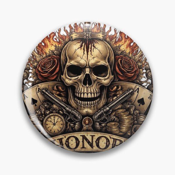 Item preview, Eternal Honor Skull designed and sold by Northern Glow Art.