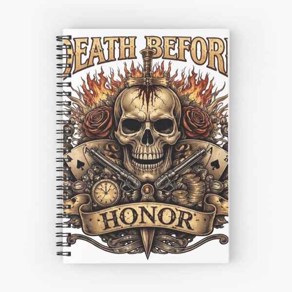 Item preview, Eternal Honor Skull designed and sold by Northern Glow Art.