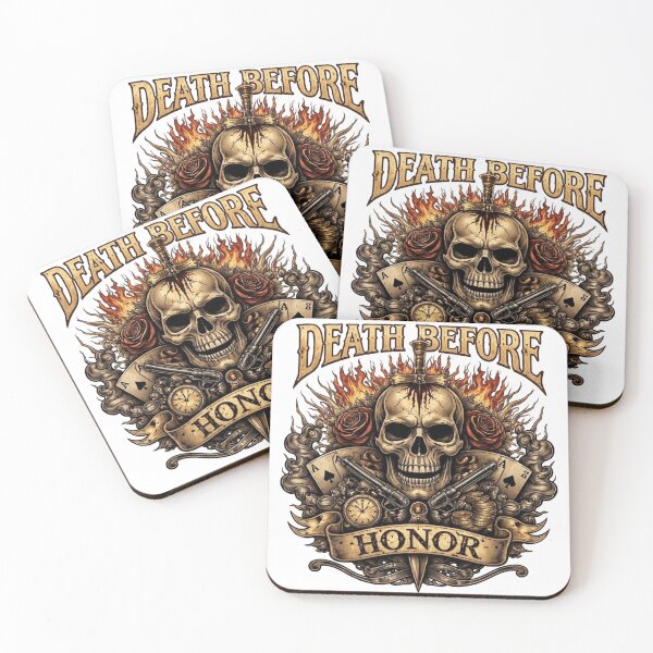 Item preview, Eternal Honor Skull designed and sold by Northern Glow Art.