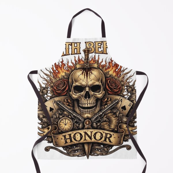 Item preview, Eternal Honor Skull designed and sold by Northern Glow Art.