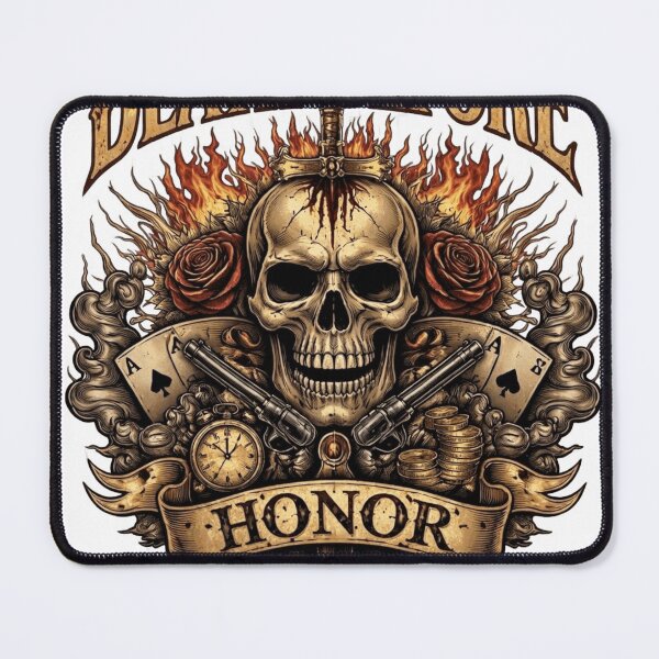 Item preview, Eternal Honor Skull designed and sold by Northern Glow Art.
