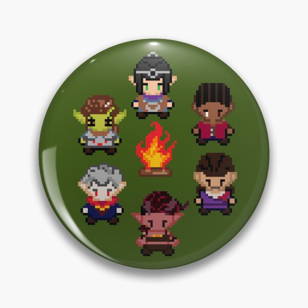 Item preview, baldur's gate origin companions camp pixel  designed and sold by Scarlet Sung.