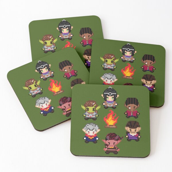 Item preview, baldur's gate origin companions camp pixel  designed and sold by Scarlet Sung.