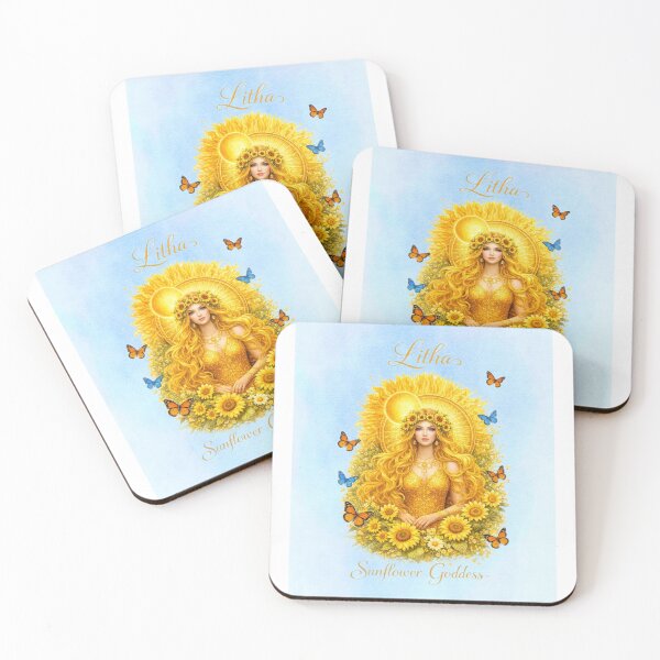 Item preview, Litha Sunflower Goddess – Radiant Spirit of Midsummer designed and sold by MysticOzzy.