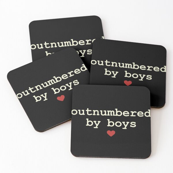Item preview, Outnumbered By Boys Cute Heart Mother of Sons Gift designed and sold by haitrieuic96.