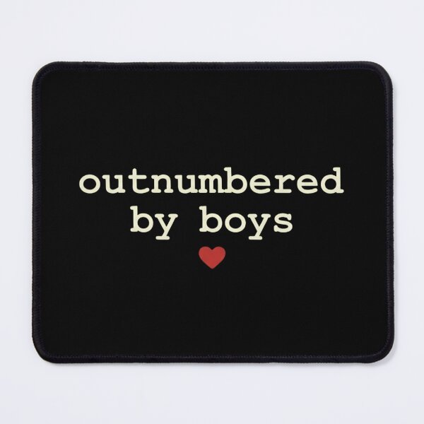 Item preview, Outnumbered By Boys Cute Heart Mother of Sons Gift designed and sold by haitrieuic96.