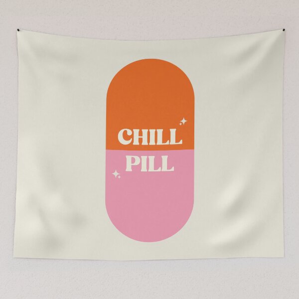 Item preview, Chill Pill Illustration designed and sold by Paigaam.